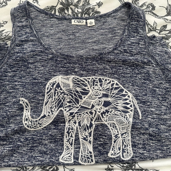 Elephant Print Blouse - Picture 3 of 4